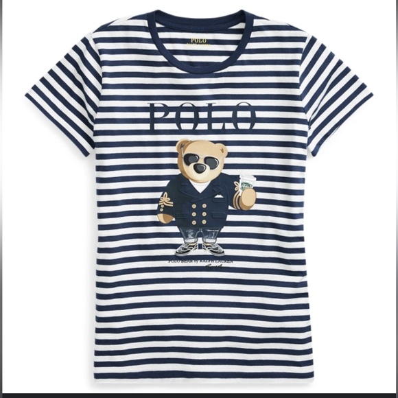 POLO bear striped t-shirt - Picture 1 of 3
